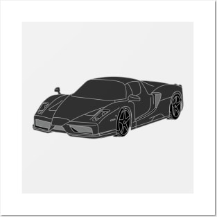 Ferrari Enzo supercar Posters and Art